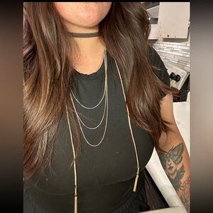 bohemian style with this stunning long casual choker